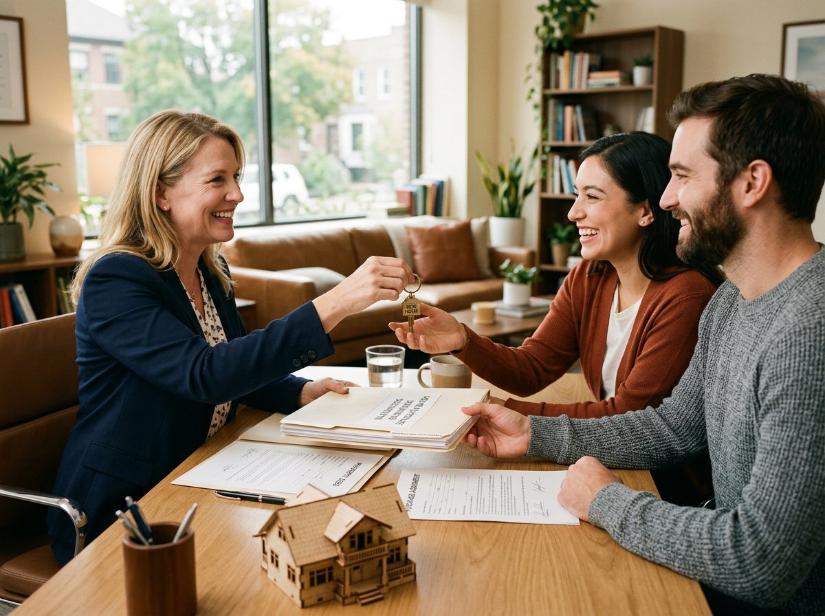 Advisor discussing home financing options and paperwork